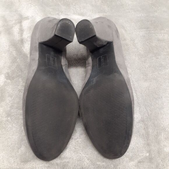 Jasmin Arsenal Gray Stretch Cutout Chunky Booties Womens's Size 8 - Picture 6 of 7